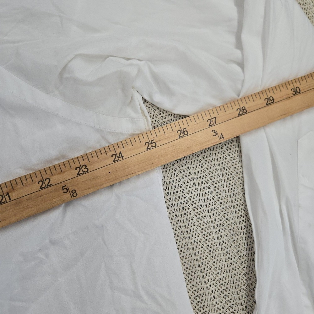 T.M. Lewin Tuxedo Shirt Mens 16.5 34/35 White Eveningwear French Cuff Dress - Picture 9 of 12